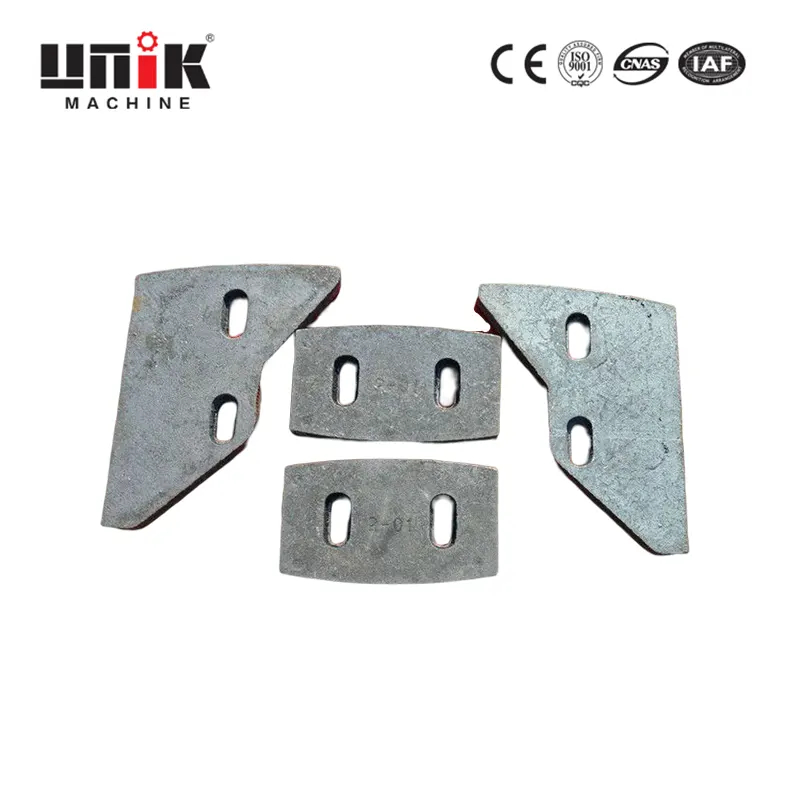 Остриета за смесване на машина за тухли